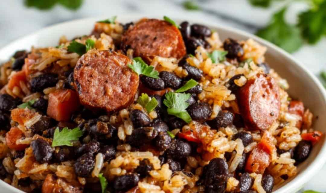 Black Beans and Rice with Sausage