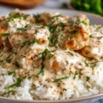 Creamy Smothered Chicken and Rice Recipe Easy Weeknight Dinner.