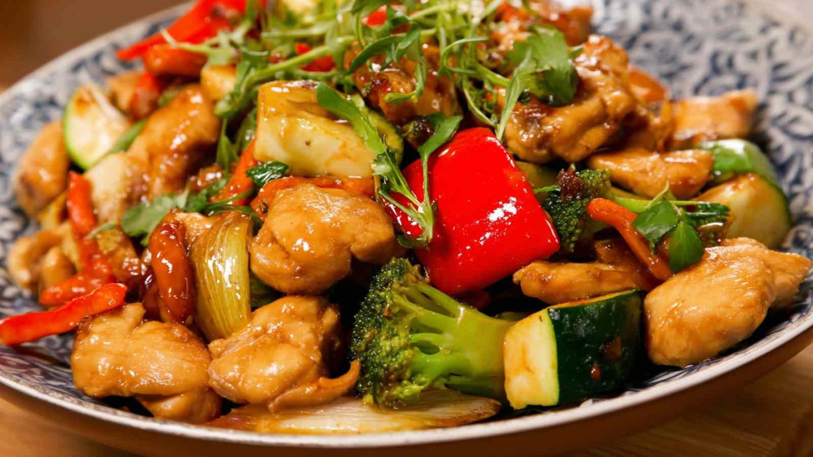 Chicken with Mixed Vegetable Stir Fry