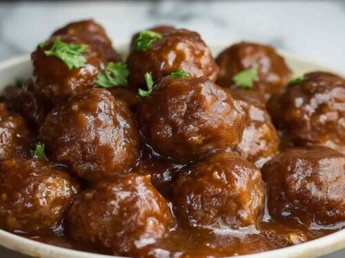 Easy Slow Cooker Salisbury Steak Meatballs - 5 Minute Prep Dinner Recipe